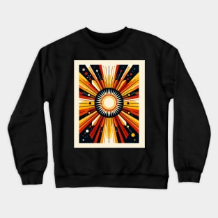 Radiant Brilliance: Solar Flare Symphony Crewneck Sweatshirt